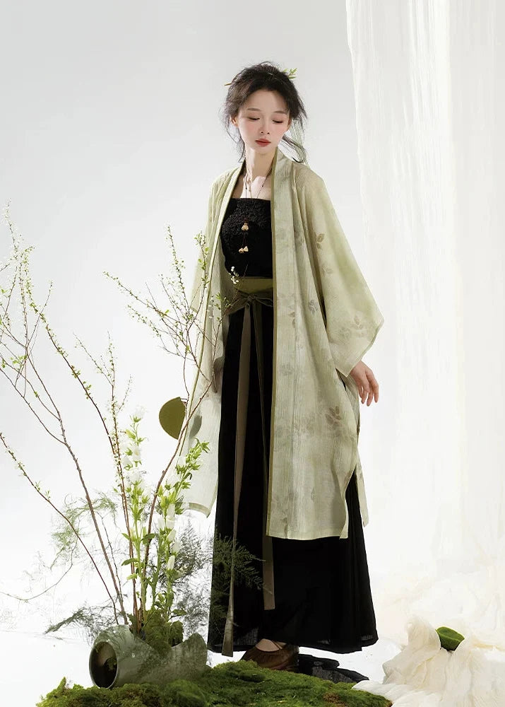 Spring Brew | 3-Piece Plus Pants Set (春水煎茶)