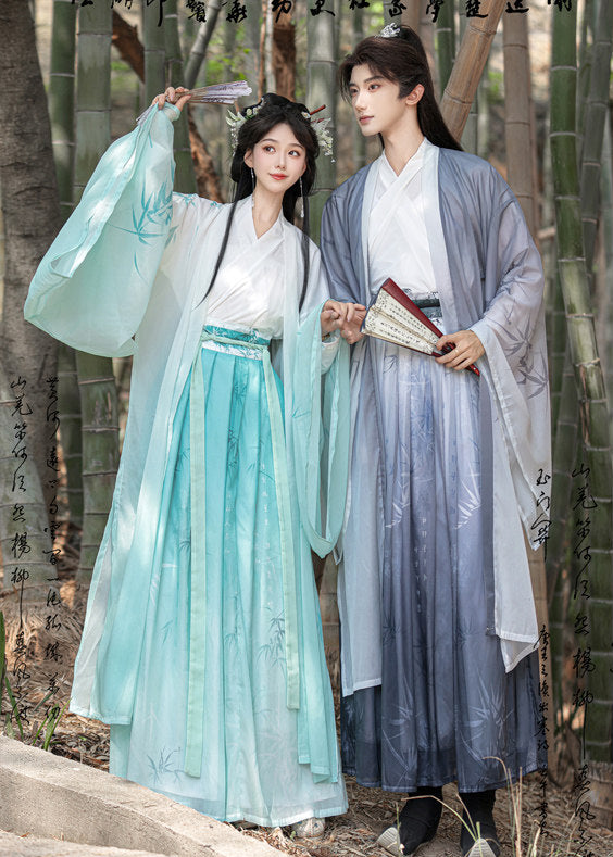 Mystic Bamboo | 3-Piece Unisex Couple Plus Hanfu (玄玉)