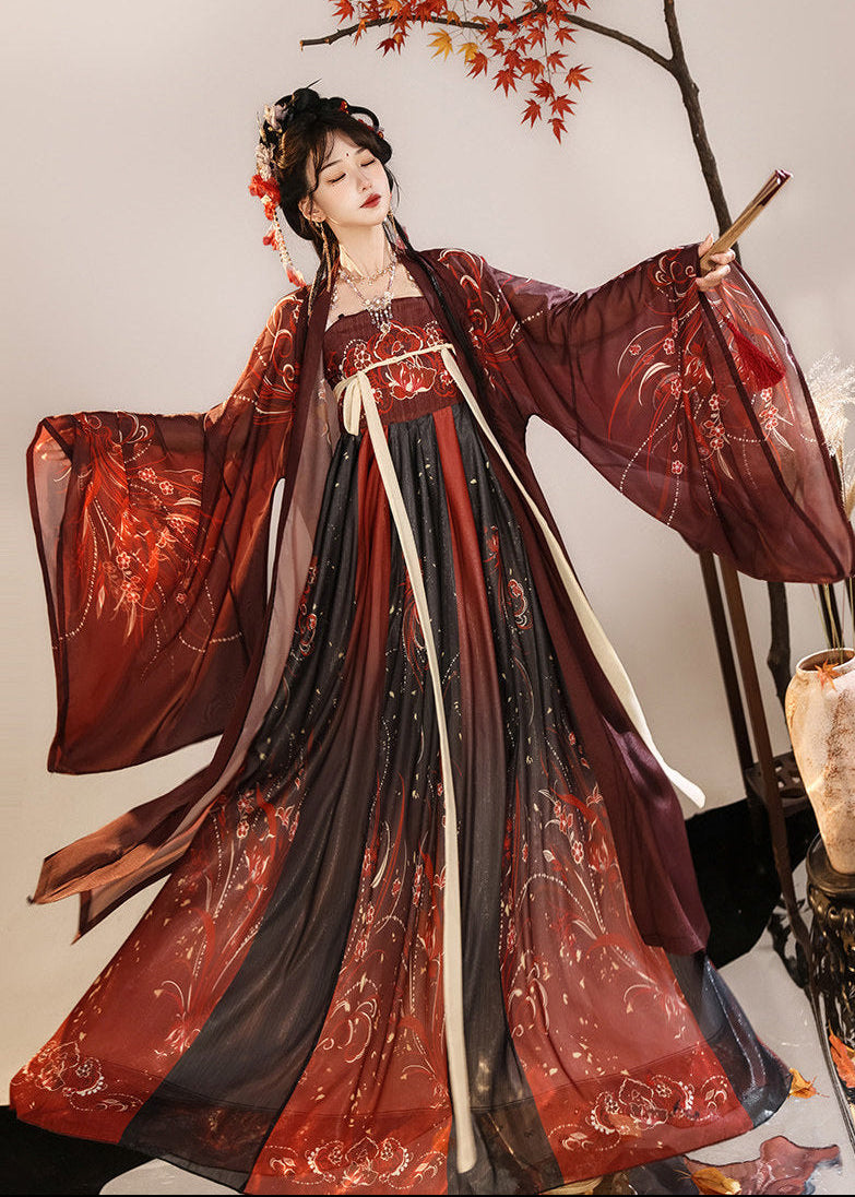Emerald Nightflame | 2-Piece Unisex Plus Hanfu (翠羽夜焰)