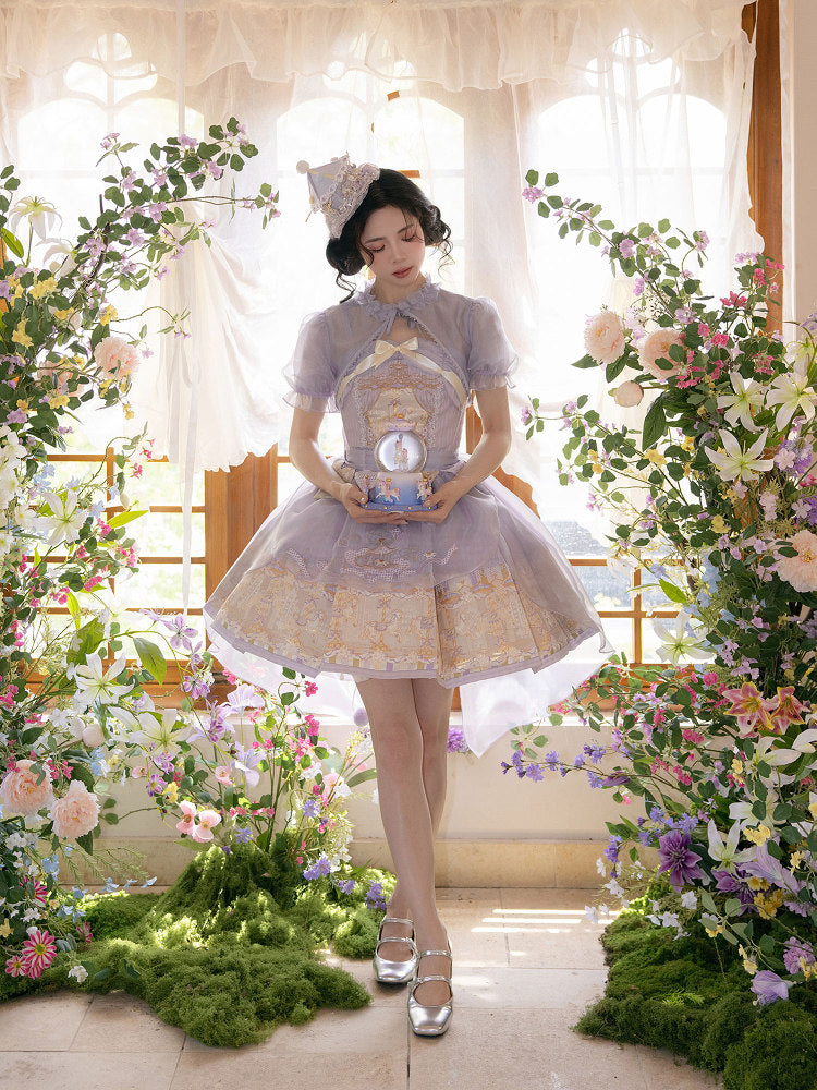 New Chinese Style Embroidered Summer Brocade Dress - Carousel 旋转木马