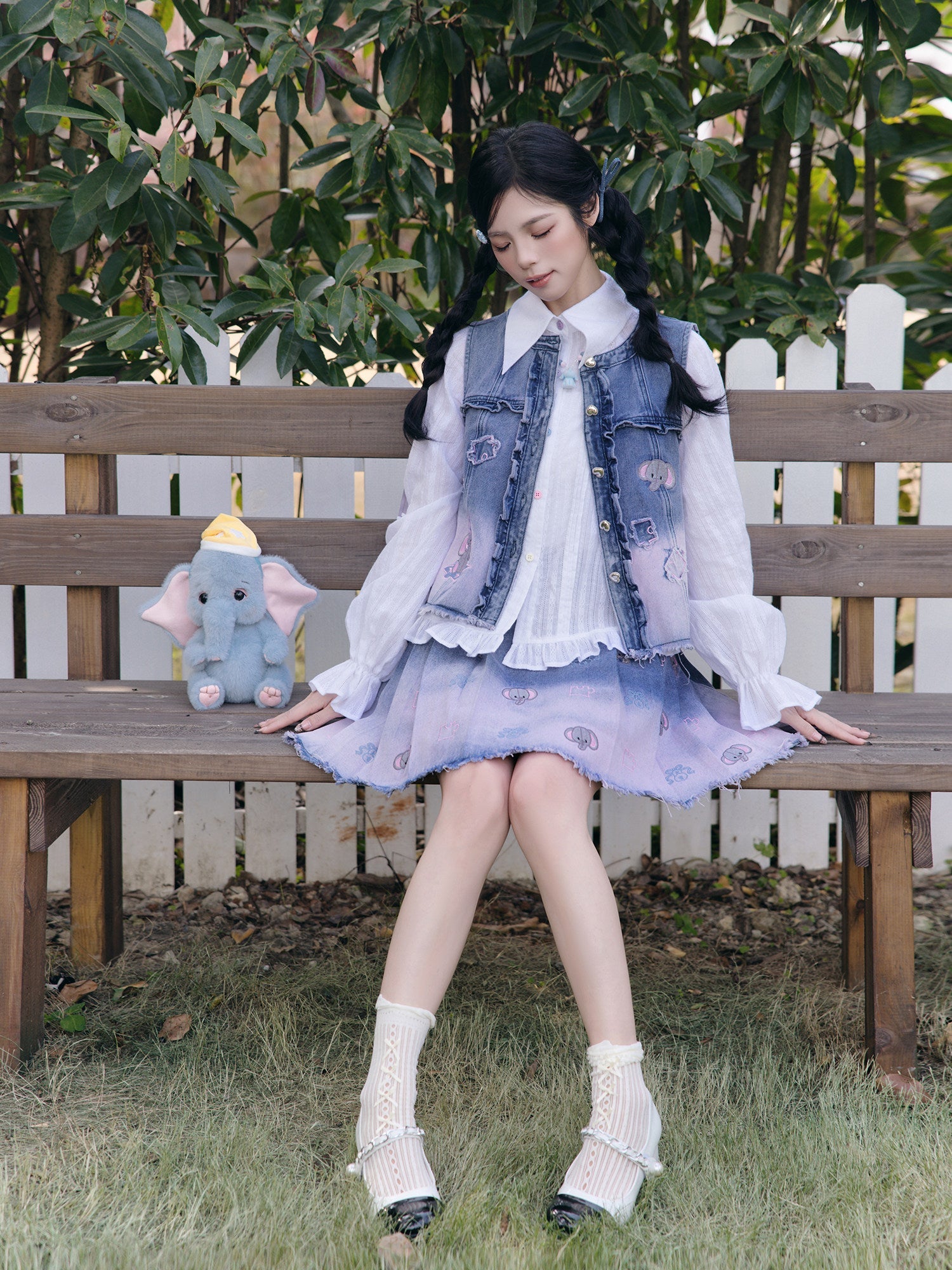Ming Dynasty Modern Hanfu Bijia and Mini Mamianqun - Dream Little Elephant