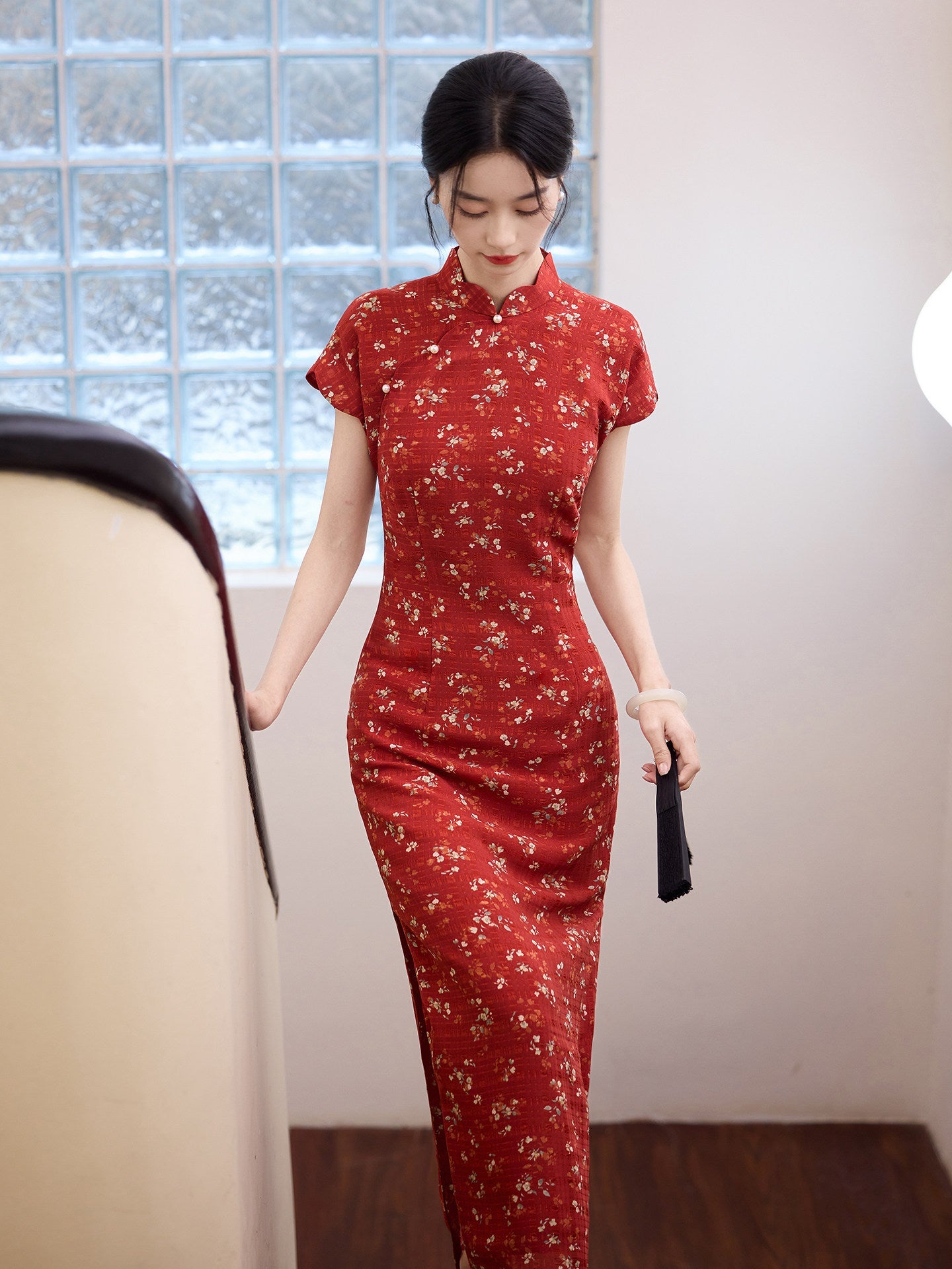 Chinese Wedding Engagement & Tea Ceremony Retro Cheongsam | Jiayue