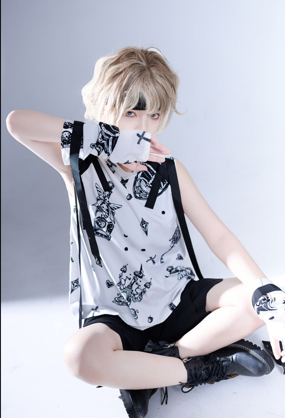 Shadow Story - Sleeveless Daily Summer Shirt