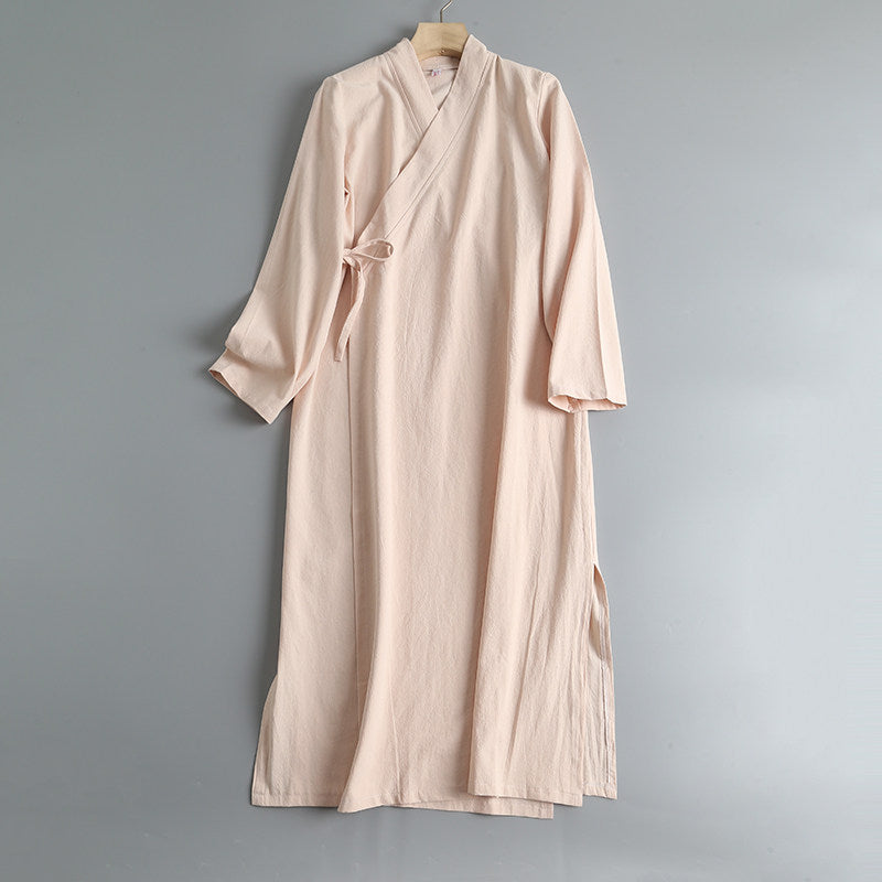 Luo Ying 落英 Falling Petals Song & Ming Pure Cotton Jiaoling Changshan Long Top