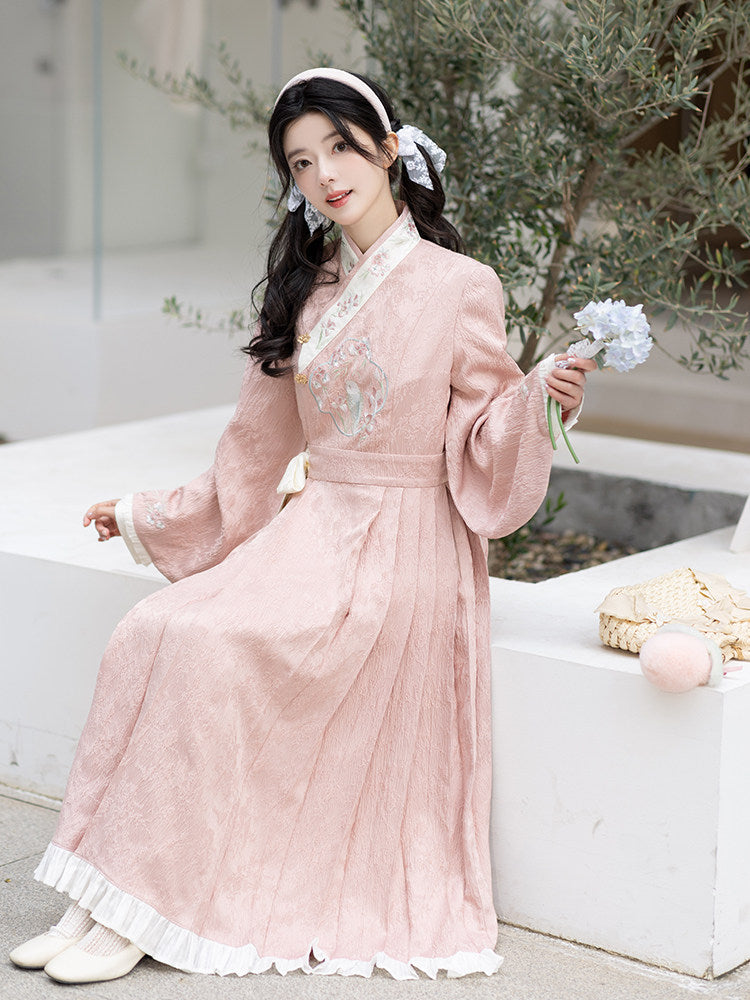 New Chinese Style Spring Dress - A Bite of Peach 一口桃叽 (Preorder)