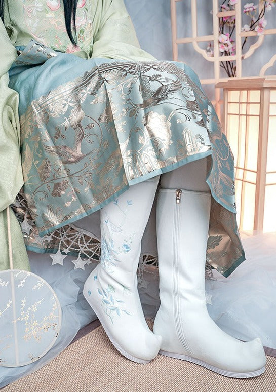 Ming Flower Boots | Hanfu Boots (绣花靴)