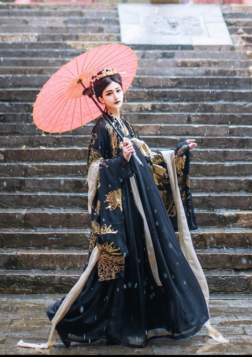 Nightingale | Black Hanfu Dress (夜莺)