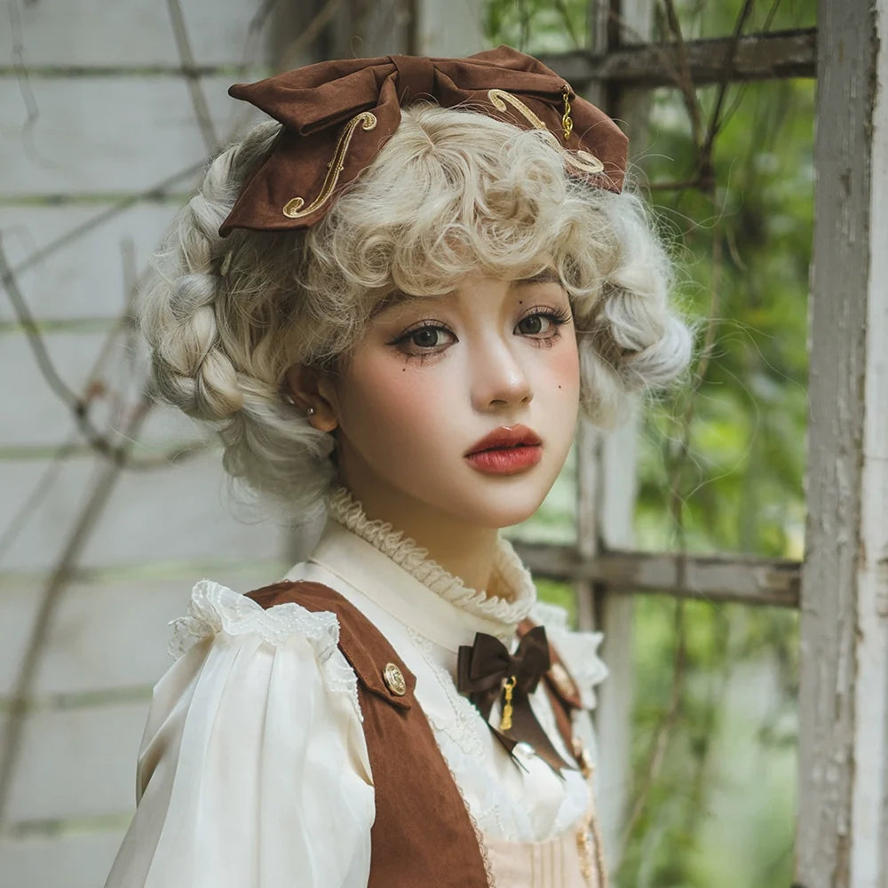 Golden Movement - Lolita Accessory Brooch Bow Tie KC