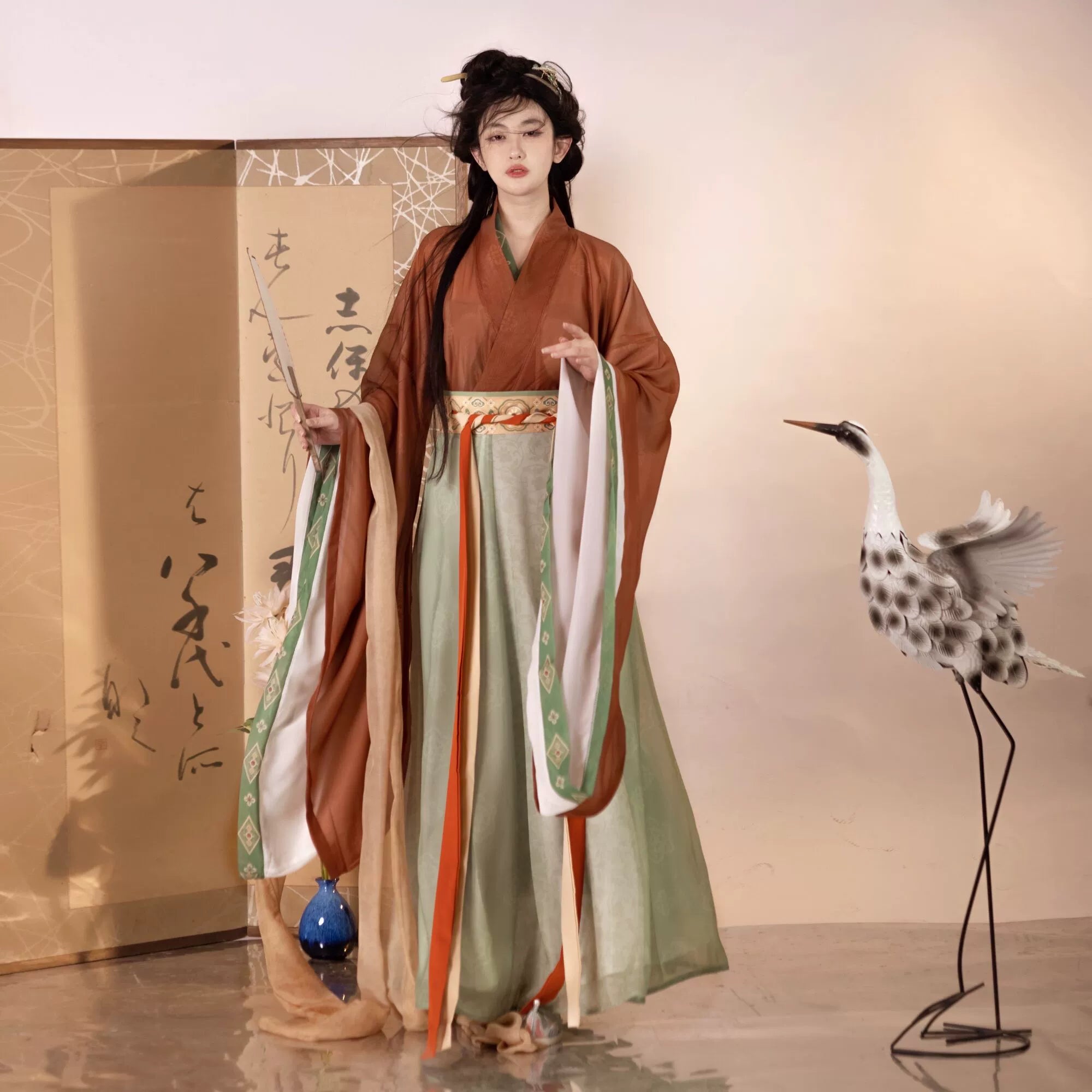Wei Jin Dynasty Qiyao Ruqun Hanfu | Jiuyi 九翊