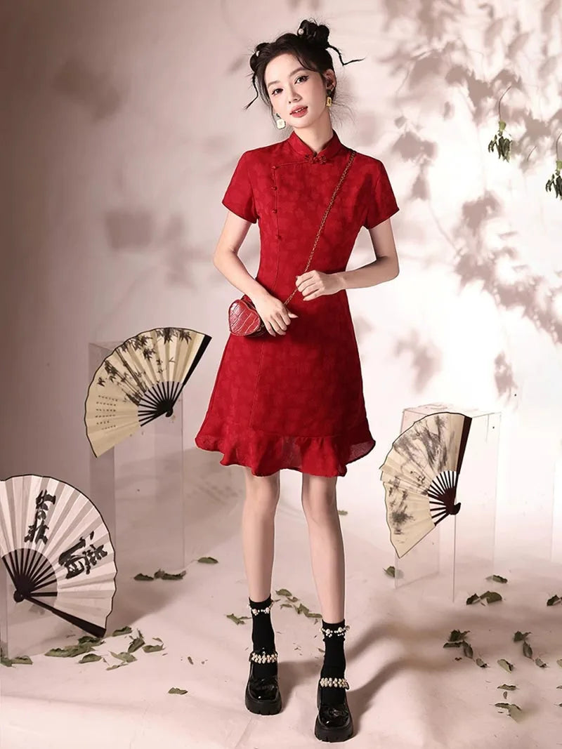 Stunning Red Qipao Dress