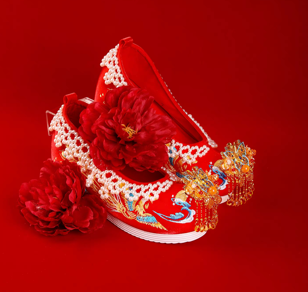 Qiyue Traditional Chinese Bridal Hanfu Shoes