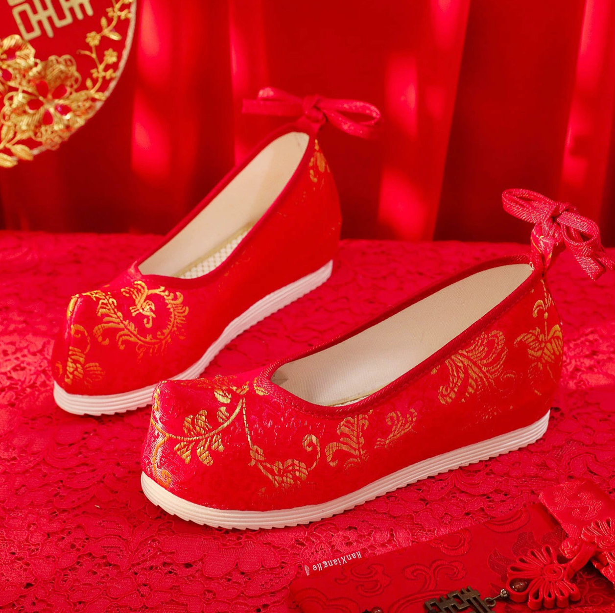 Kiera Traditional Chinese Bridal Hanfu Shoes
