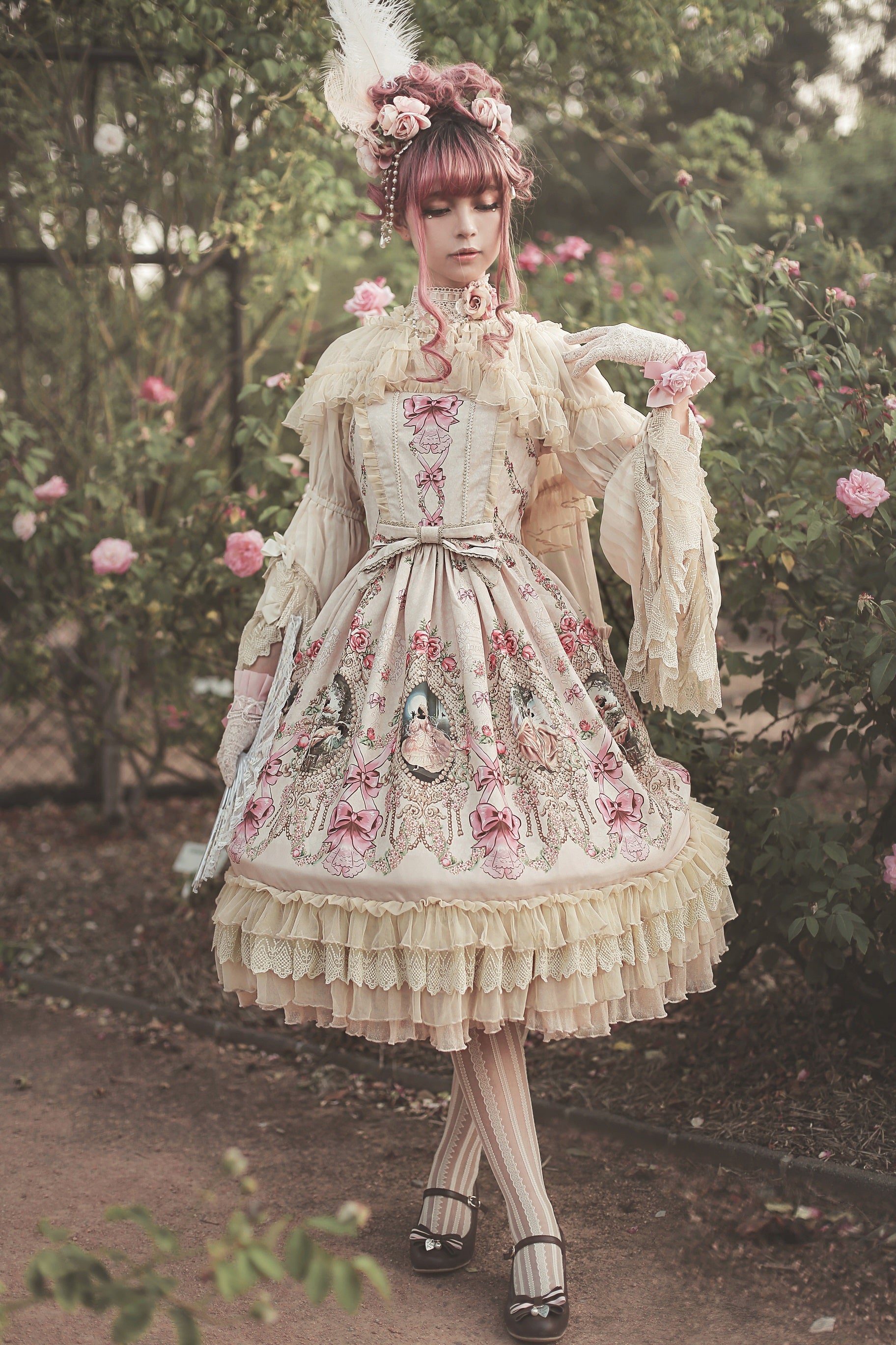 Fairytale Town Prom - Printed Tea Party Classic Lolita JSK Suit