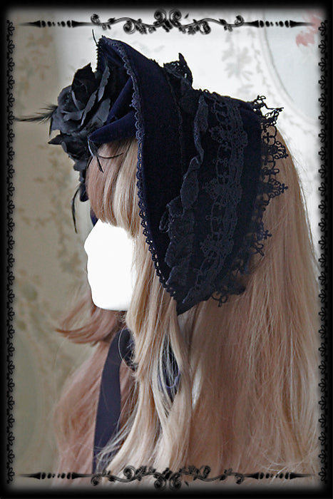 Rose Sanctuary - Gothic Lolita Bonnet