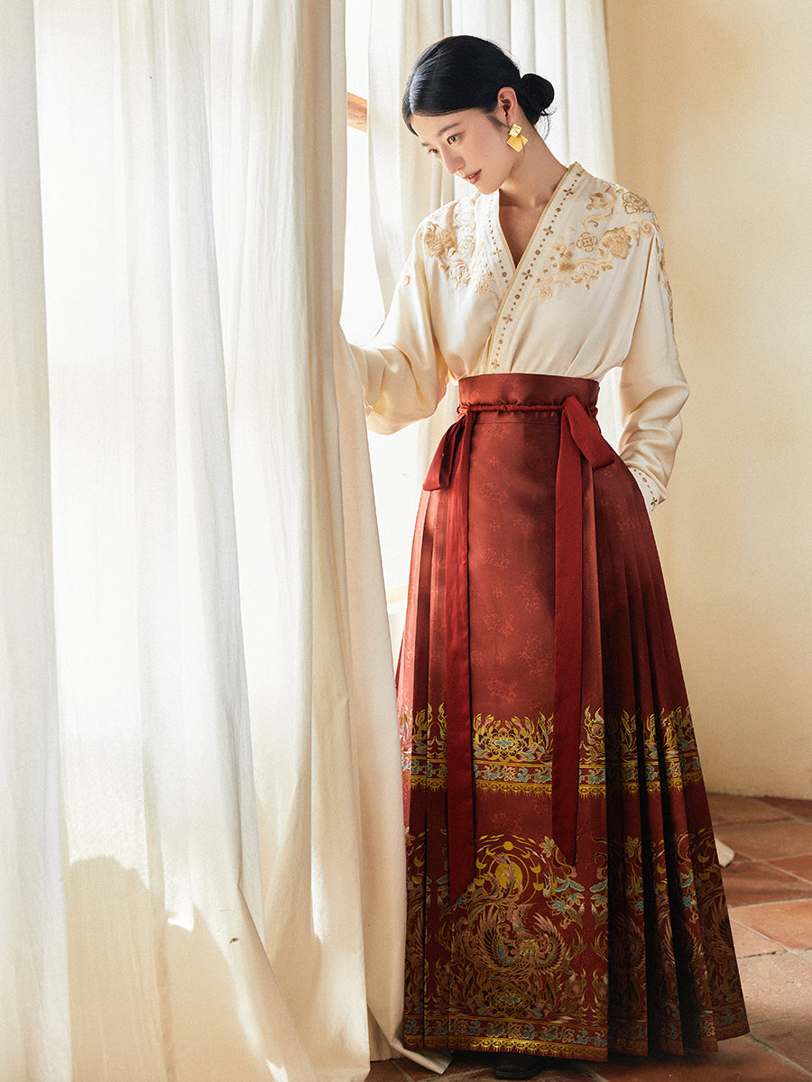 Wedding Chinese Dress Embroidered Toast Hanfu Dress