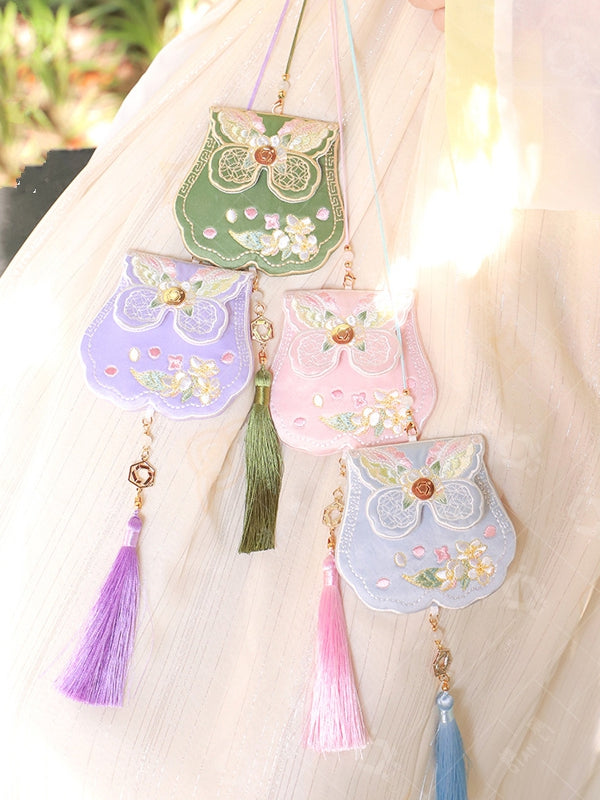 Antique Chinese Sachet Hanfu Accessories Lotus Bag