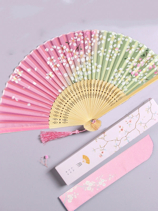 Japanese Style Beautiful Hand Fans Hanfu Fan For Women