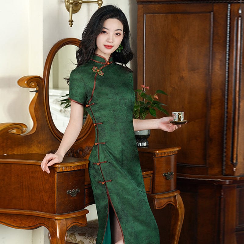 Retro 1920s-30s, Chinese midi Cheongsam