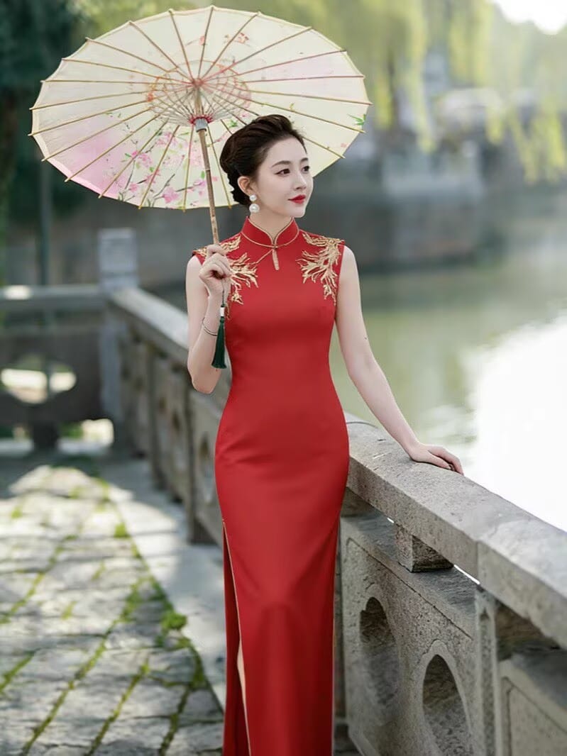 Annie Plus Size Tea Ceremony Long Cheongsam