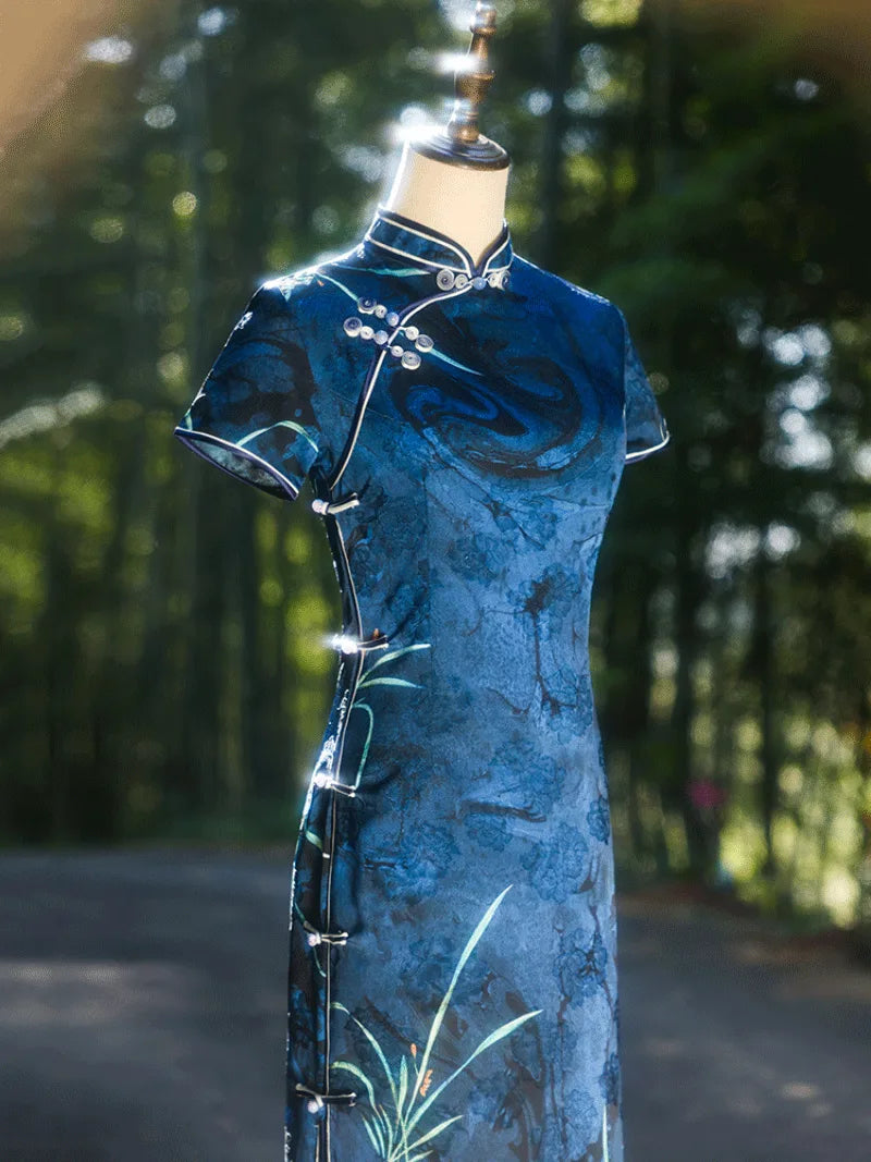 Blue Qipao