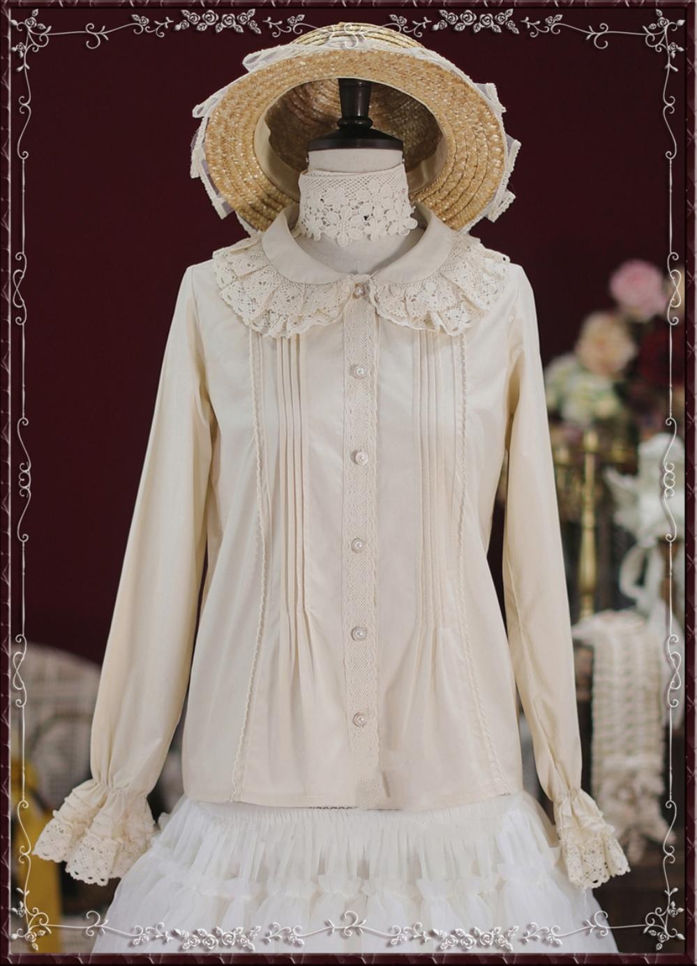 Cotton Retro Lace Lolita Blouse