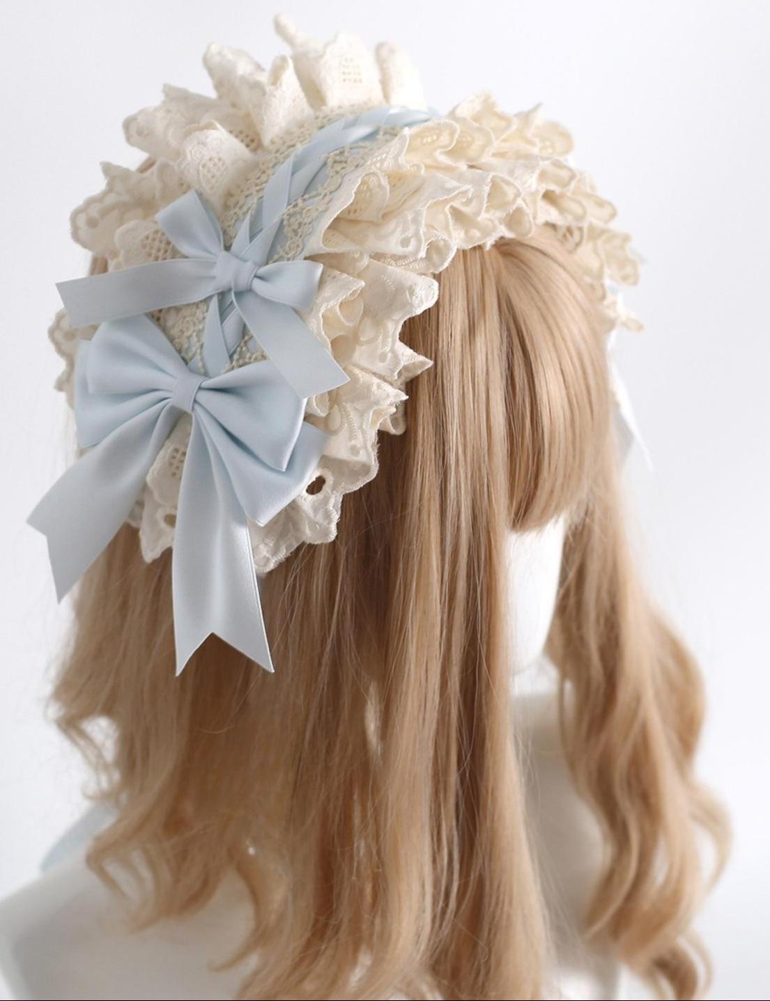 Little Butterfly - Sweet Lolita Headdress Set, Lace & Bows
