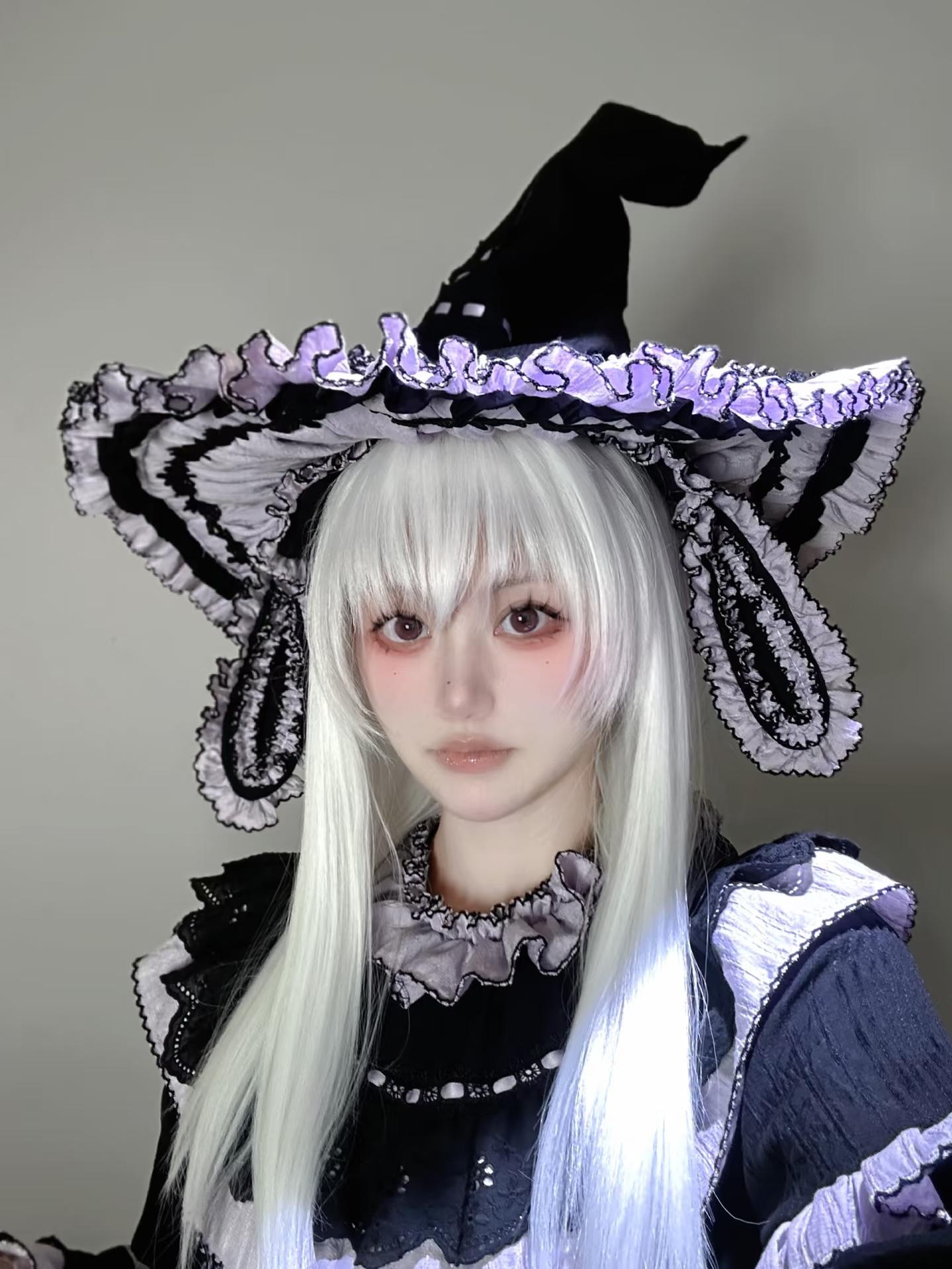 Sanshanjiu - Witch Lilith - Gothic Lolita Witch Hat, Rabbit Ear Hairband