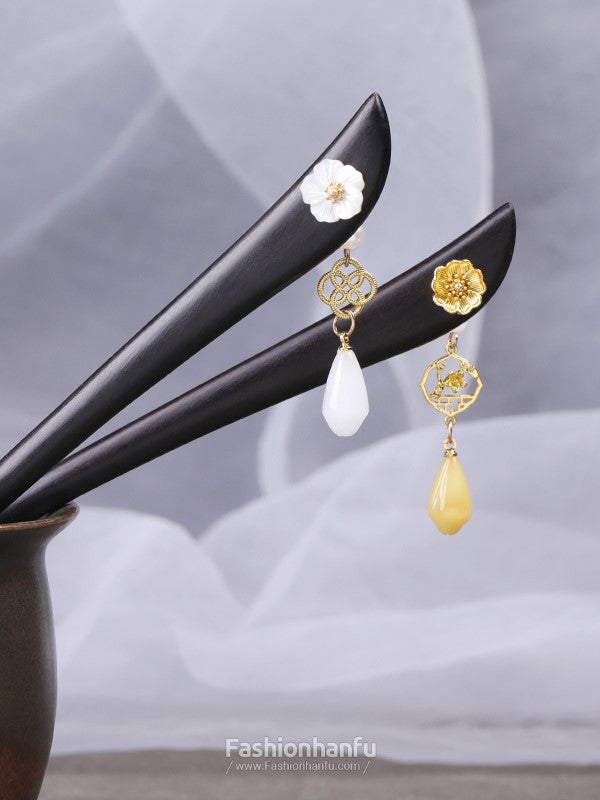 Fashion Hanfu Chinese Hair Accessories Chinese Hair Pins Wooden Sticks