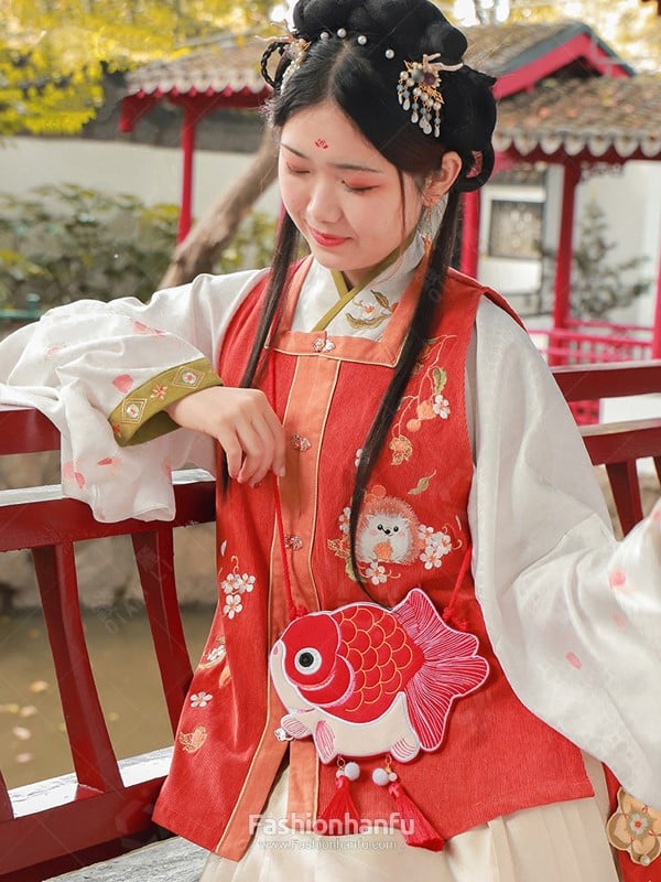 Hanfu Accessories Embroidered Hanfu Sachet Hanfu Messenger Bag