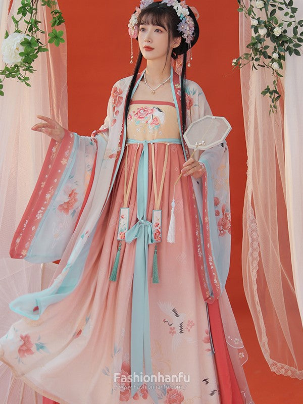 Fashion Hanfu Traditional Chinese Clothing Exquisite Embroidered Hanfu Dress