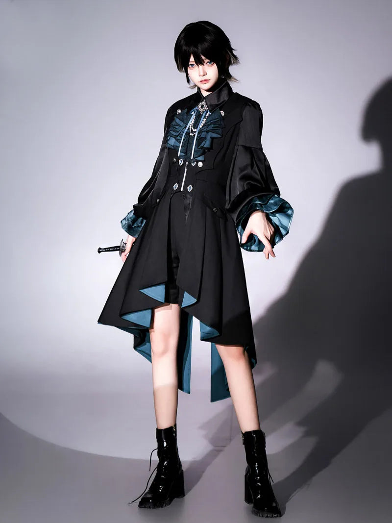 Ruffled Gothic Lolita Dresses featuring dark colors, lace accents and classic Lolita silhouettes
