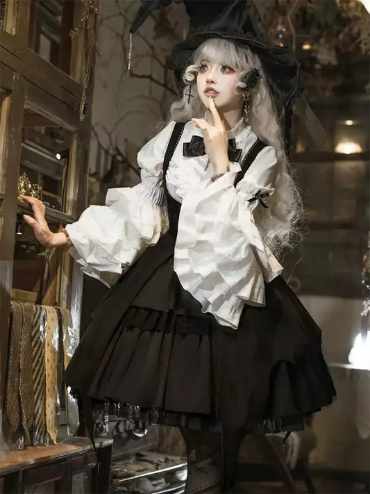 Gothic Lolita Fashion Witch OP Dress | Beautiful Dark Style