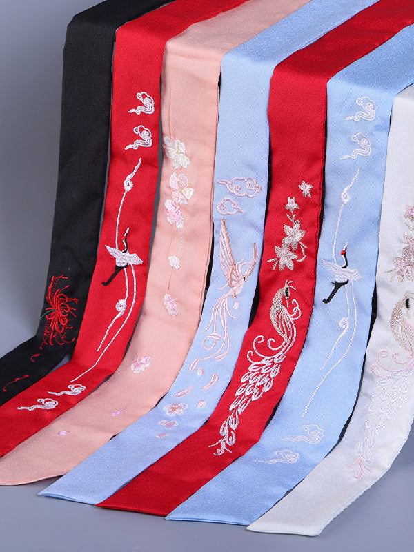Hanfu Hair Strap Band Ancient Embroidery Ribbon COS
