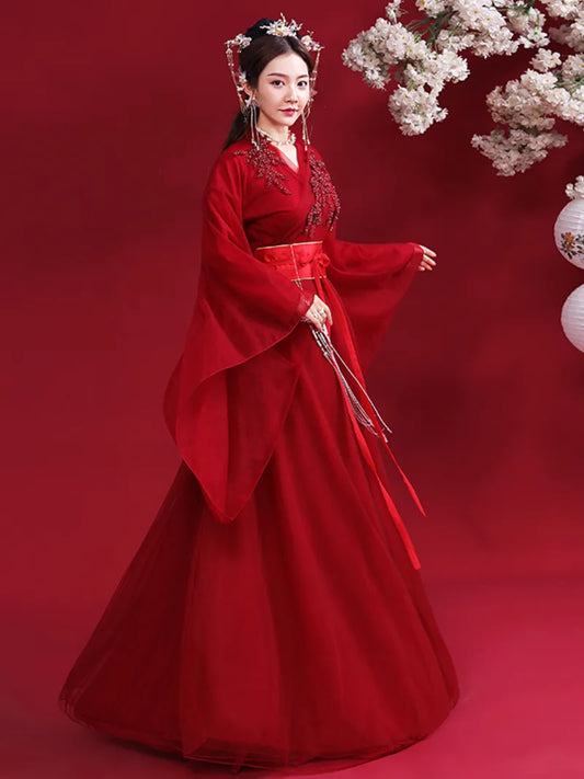 Hanfu Red Dress | Stunning Traditional Chinese Hanfu for Women