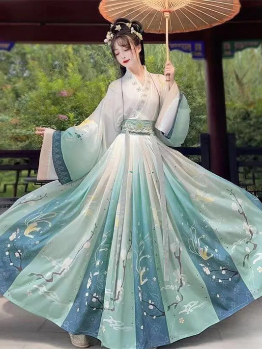 Hanfu Woman | Traditional Chinese Hanfu Dress Cross-Collar