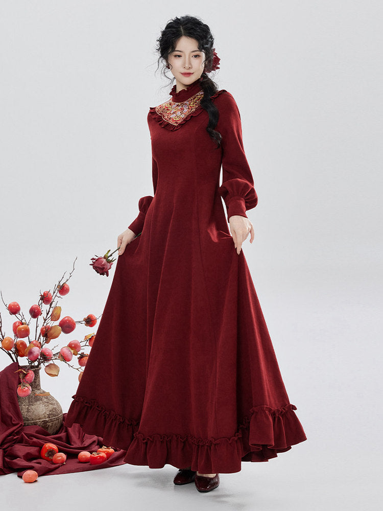 Modern Chinese Ceremony Dress – Elegant Formal Outfit for Women