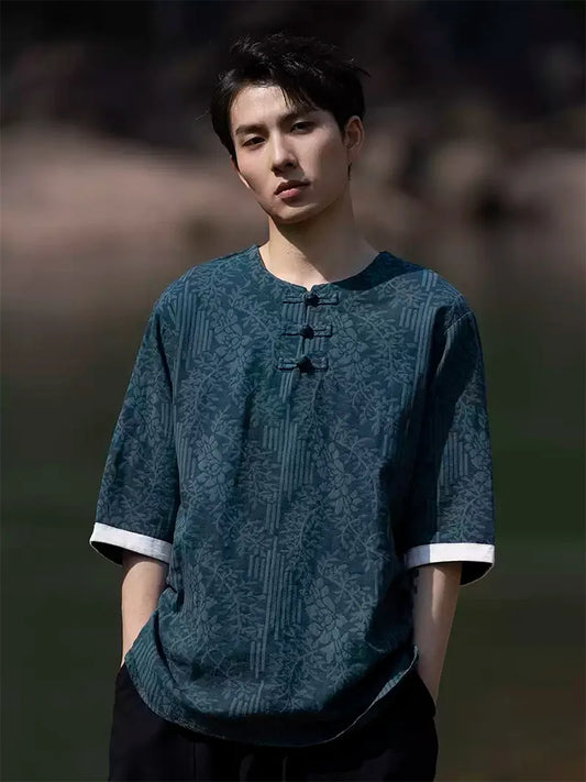 Traditional Tang Suit | Classic Chinese Linen Shirt with Modern Touch