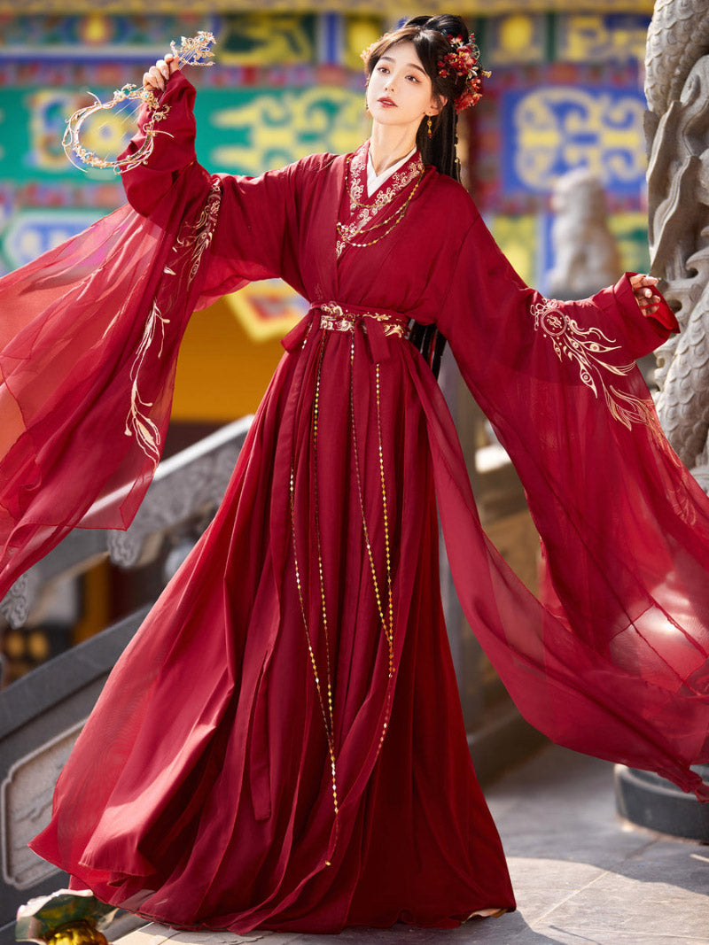 Wei Jin Dynasty Qiyao Ruqun Hanfu | Evening Star 辰星