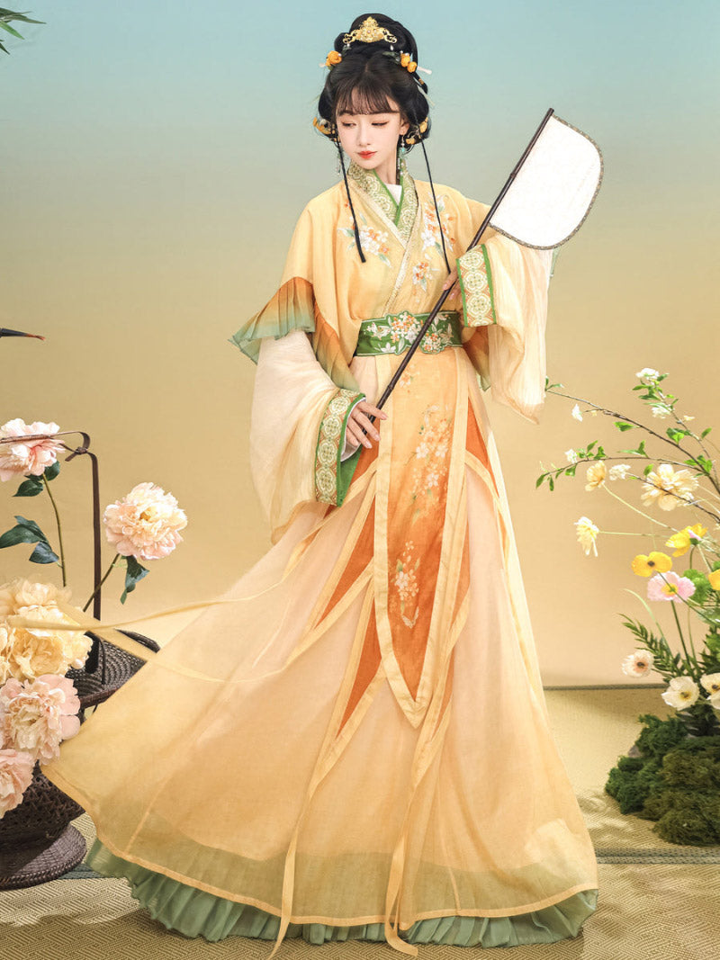 Wei Jin Dynasty Qiyao Ruqun Hanfu | Qiuxiang 秋香