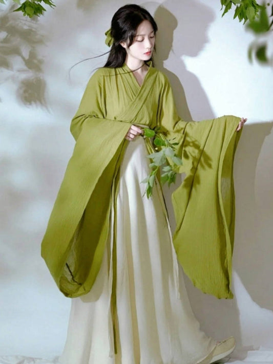 Wei Jin Dynasty Qiyao Ruqun Hanfu | Wanqing 挽卿