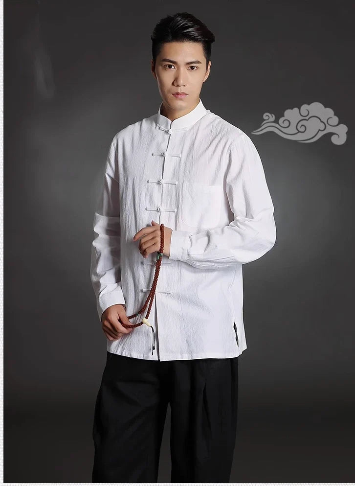 Chinese Tang Kongfu Cotton Shirt