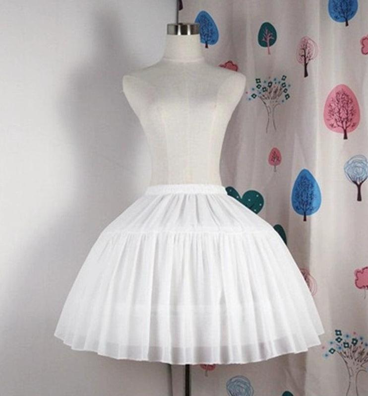 Adjustable Lolita Hoop Puffy Petticoat, 17.7" (45 cm)