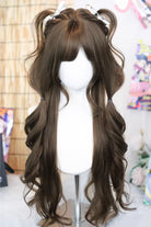 Hazelnut Ash Brown Wispy Air Bangs Soft Curls Sweet Lolita Wig
