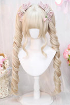 Yellow Anime-Style Twin-Tail Sweet Japanese Lolita Wig