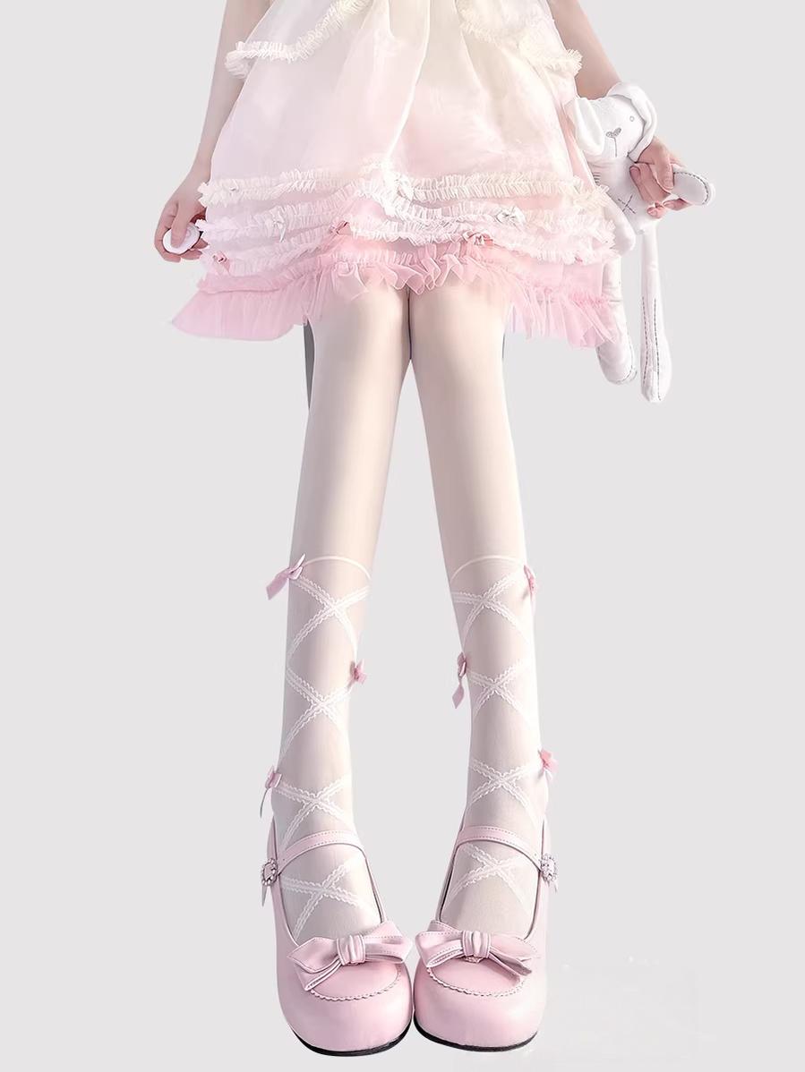 Daily Lolita Summer Pantyhose, Delicate Bows