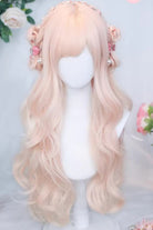 Pastel Pink Wispy Air Bangs Long Curls Sweet Lolita Wig