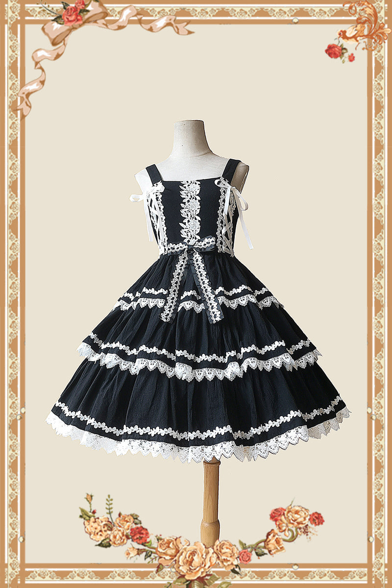 Cake Tree - Classic Lolita JSK Dress Tiered Lace Dress