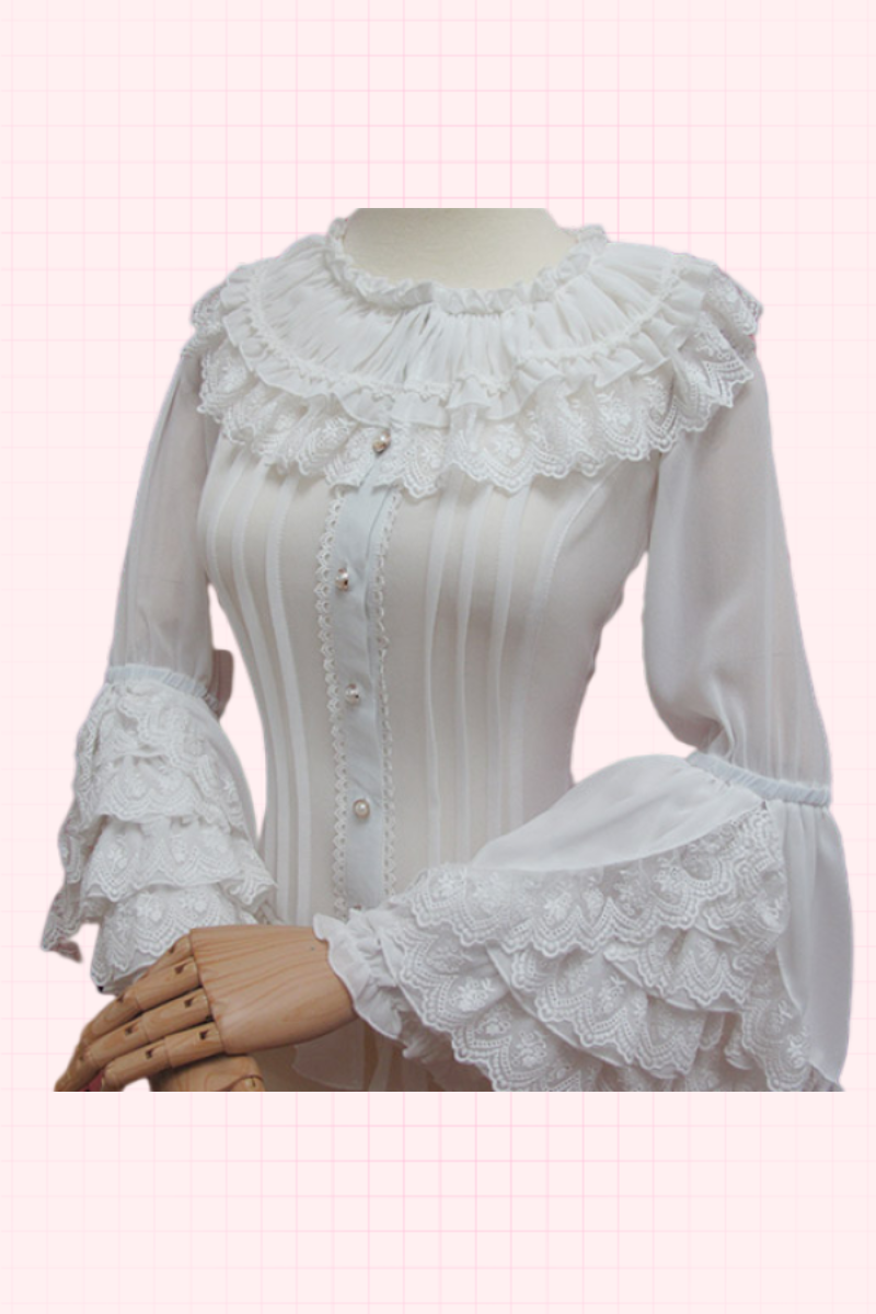 Retro Princess Long Sleeve Lolita Blouse