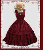 Nocturne Reminiscence - Elegant Lolita JSK Dress, Multi-Wear Apron Dress Set