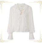 Eternal Treasure Voyage - Ouji Lolita Chiffon Blouse with Ruffles